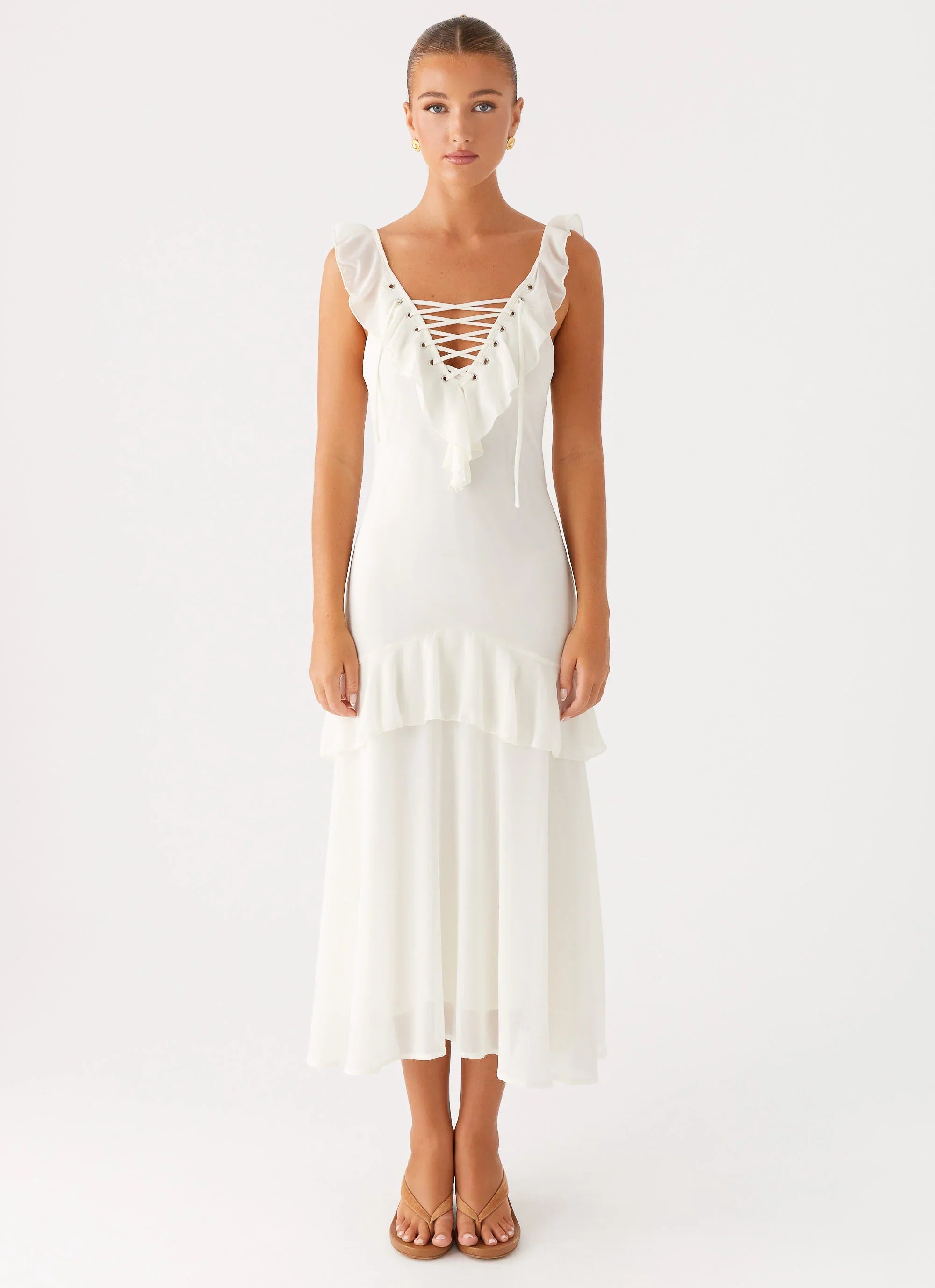 Celie Midi Dress - Ivory