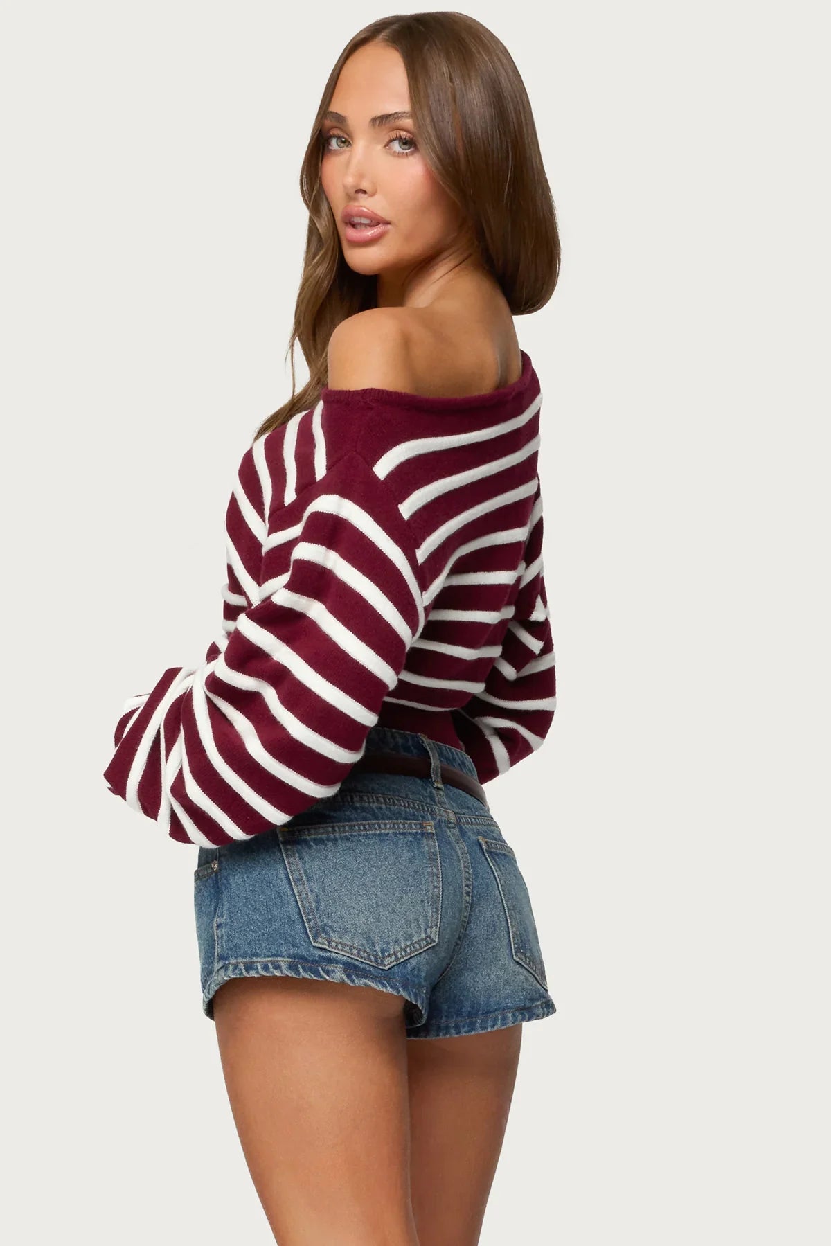 Mika Off Shoulder Oversized Sweater