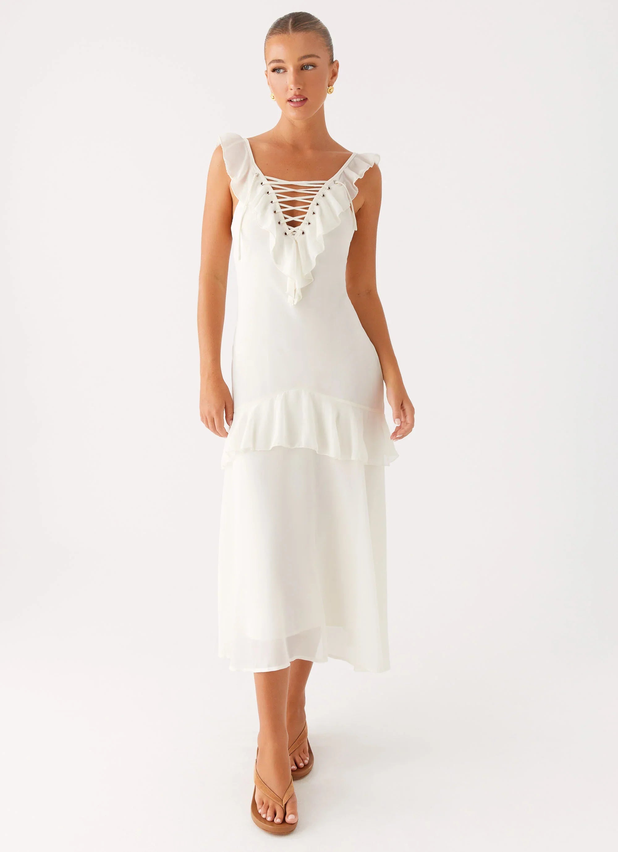 Celie Midi Dress - Ivory